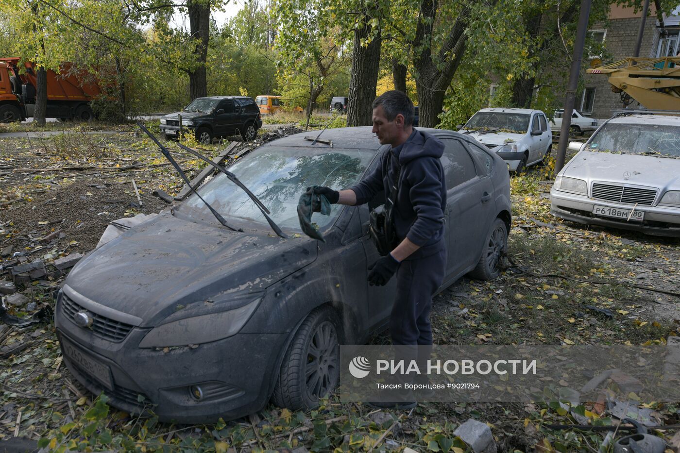 Обстрел Кировского района в Донецке