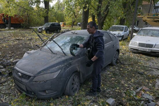 Обстрел Кировского района в Донецке