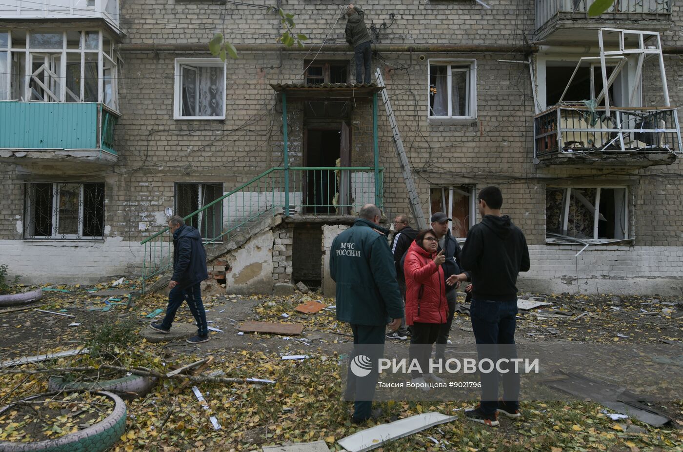 Обстрел Кировского района в Донецке