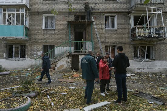 Обстрел Кировского района в Донецке