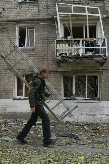 Обстрел Кировского района в Донецке