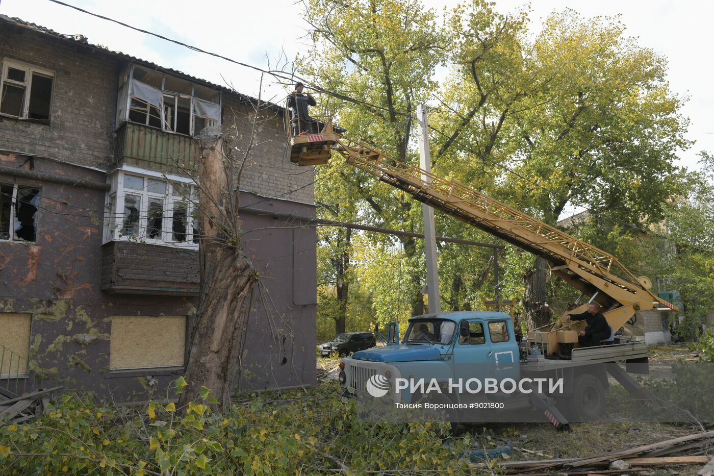 Обстрел Кировского района в Донецке