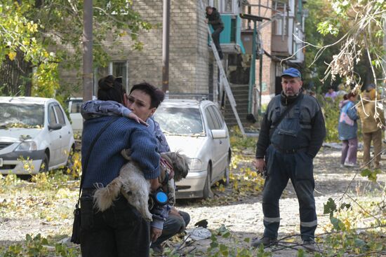 Обстрел Кировского района в Донецке