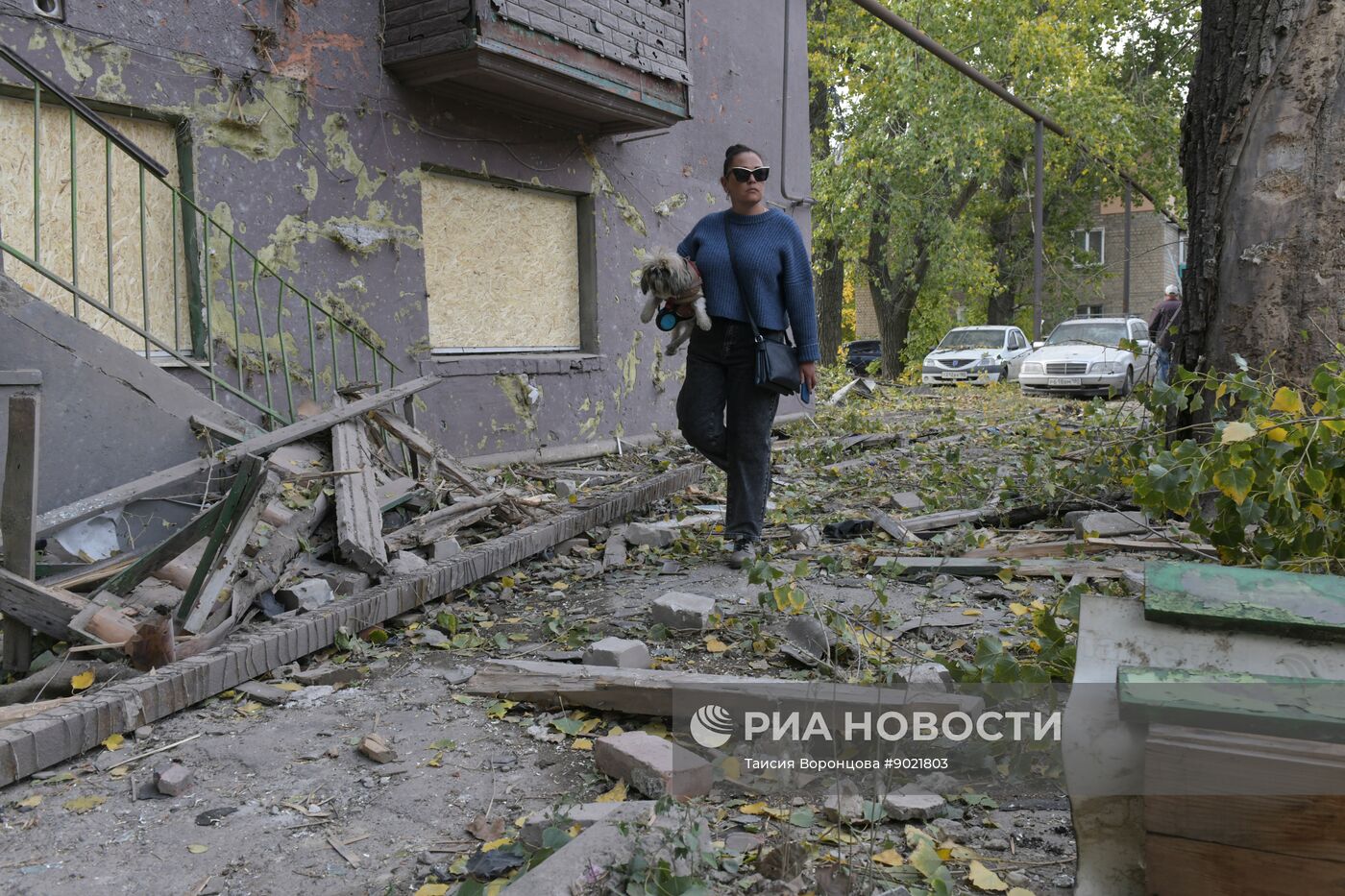 Обстрел Кировского района в Донецке