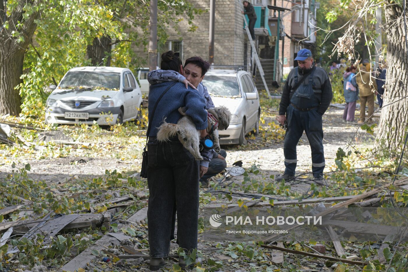 Обстрел Кировского района в Донецке