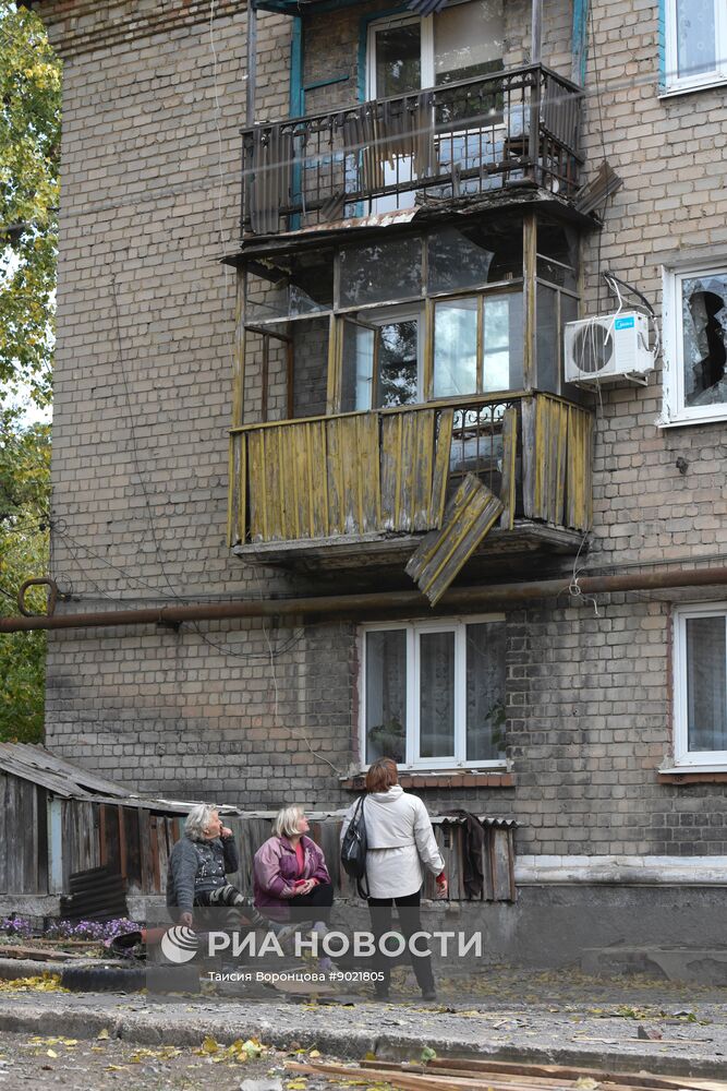 Обстрел Кировского района в Донецке