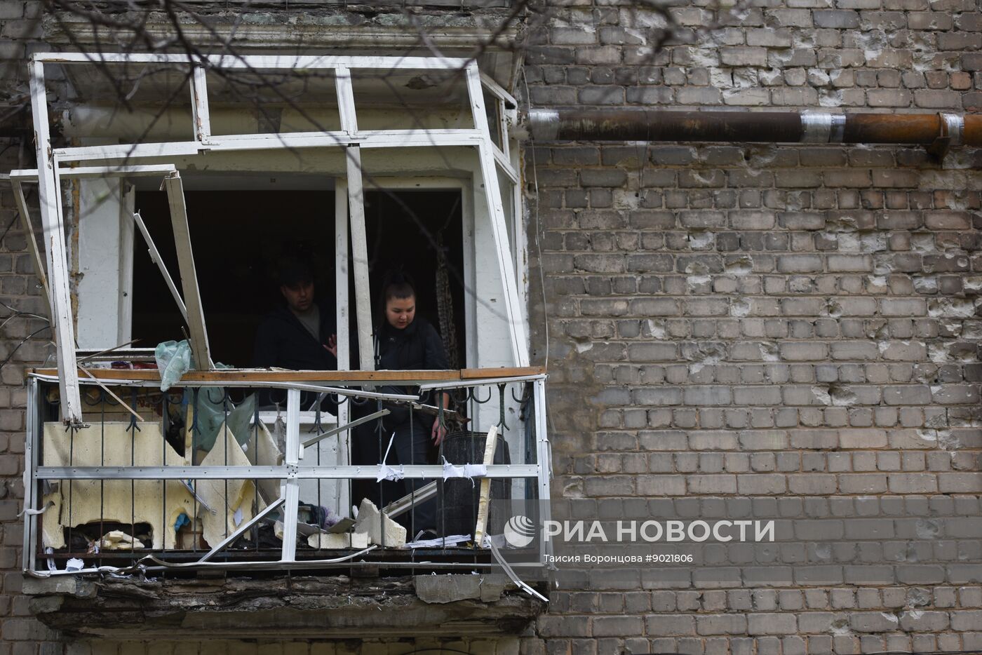 Обстрел Кировского района в Донецке