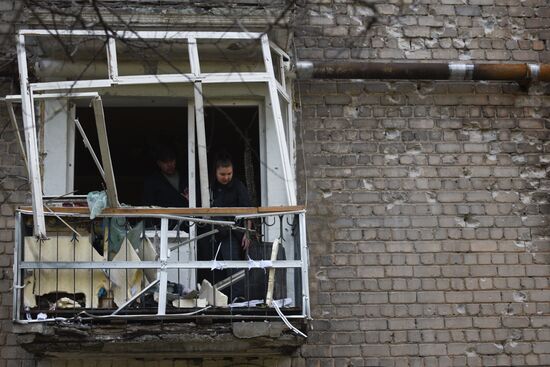 Обстрел Кировского района в Донецке