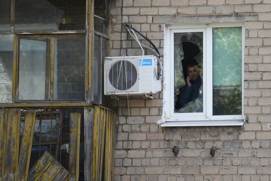 Обстрел Кировского района в Донецке