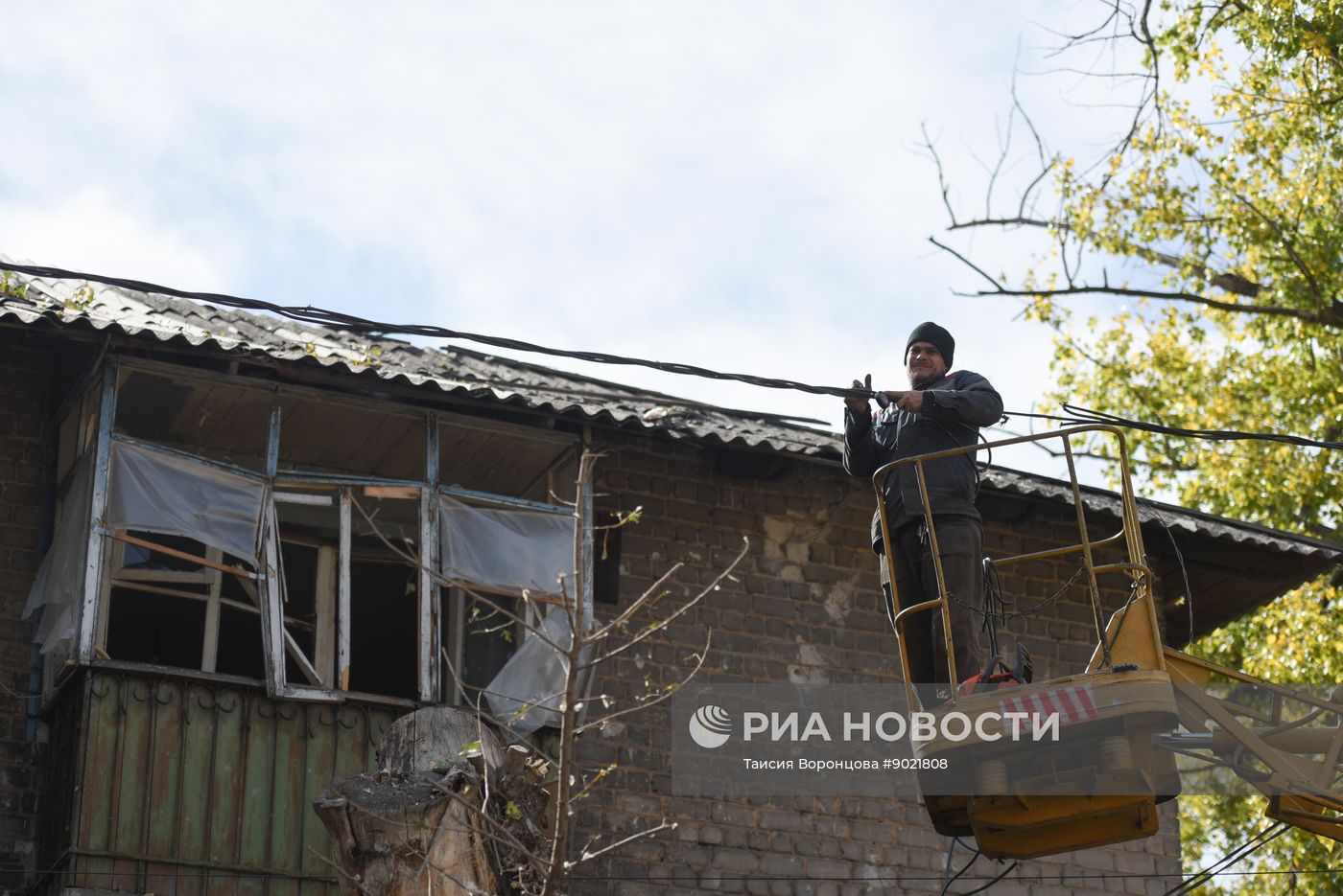 Обстрел Кировского района в Донецке
