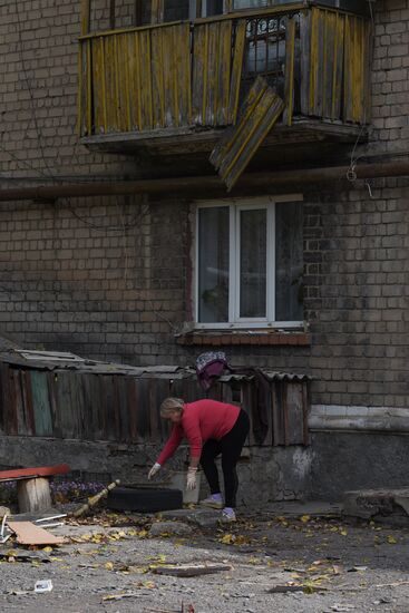 Обстрел Кировского района в Донецке