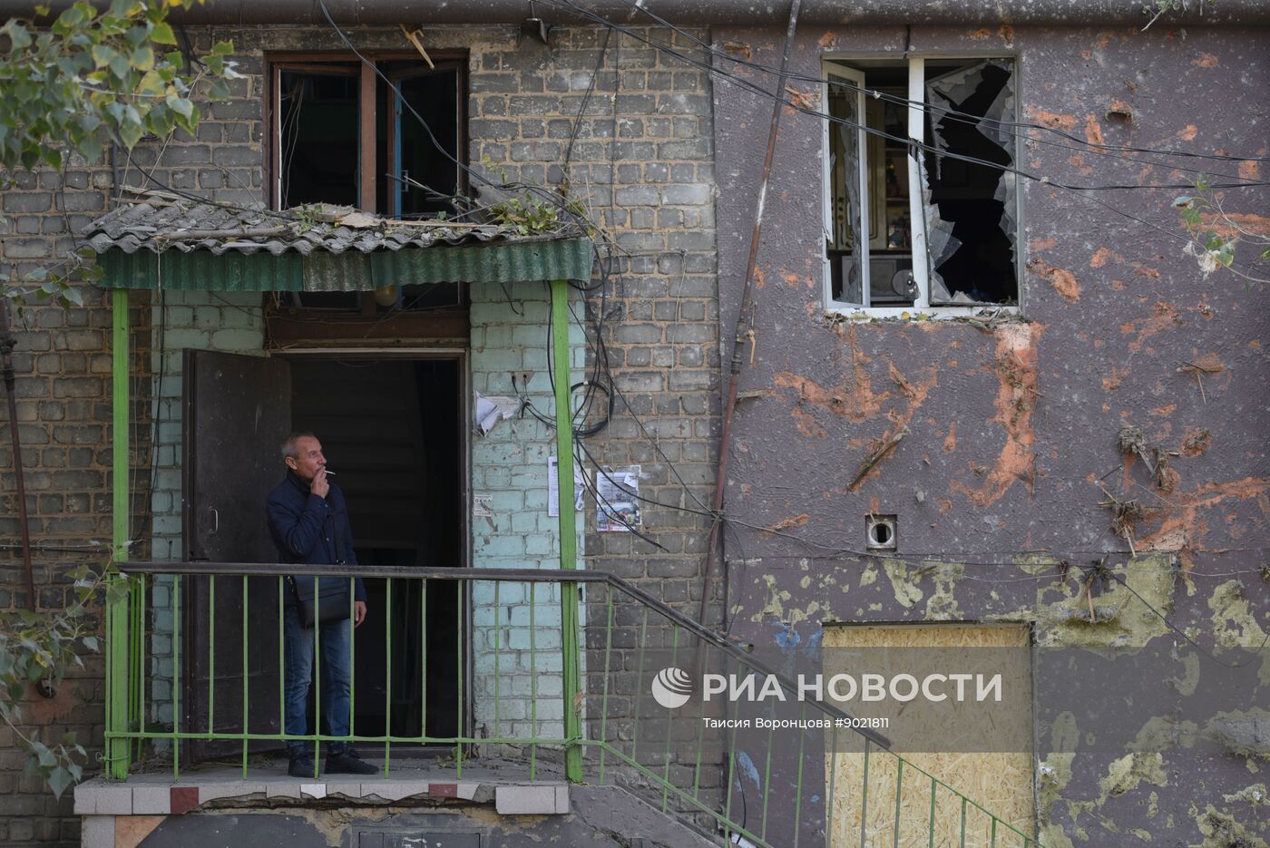 Обстрел Кировского района в Донецке