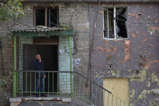 Обстрел Кировского района в Донецке
