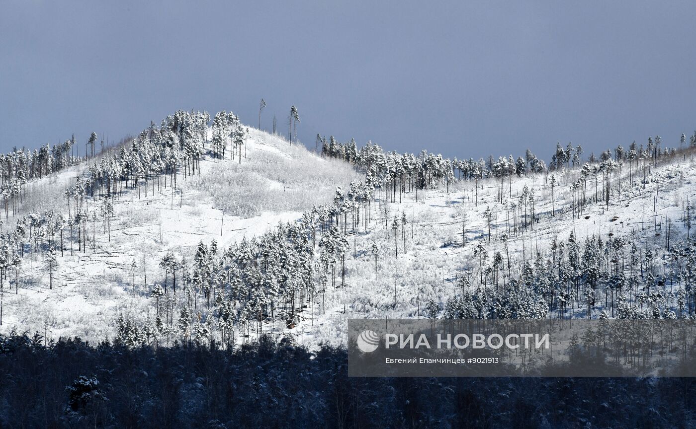 В Забайкалье выпал первый снег