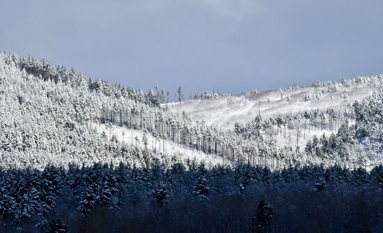 В Забайкалье выпал первый снег