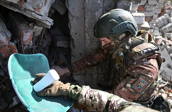 Боевая работа связистов группировки войск "Центр"