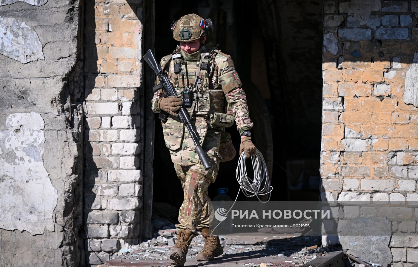 Боевая работа связистов группировки войск "Центр"