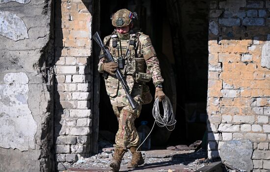 Боевая работа связистов группировки войск "Центр"