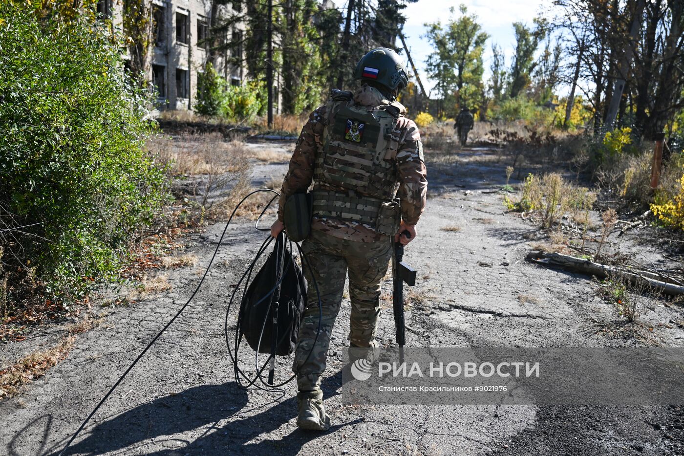 Боевая работа связистов группировки войск "Центр"