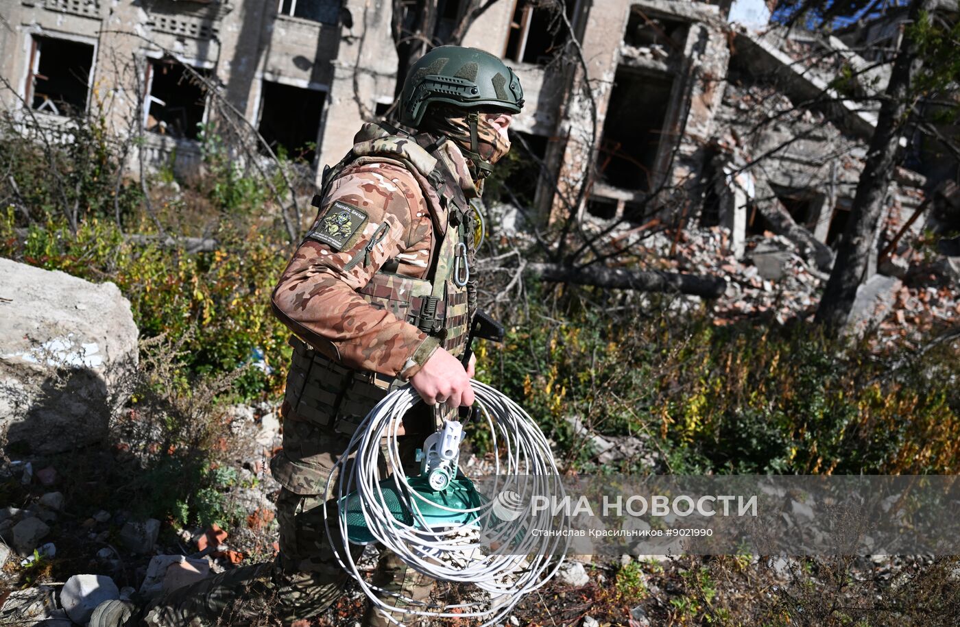 Боевая работа связистов группировки войск "Центр"