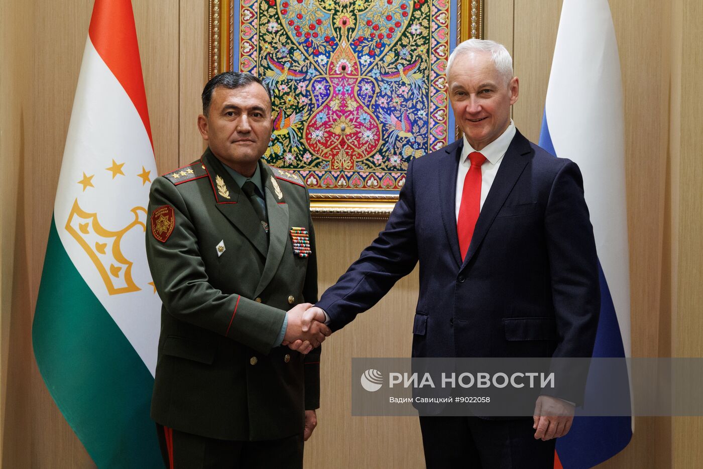 Визит министра обороны РФ А. Белоусова в Таджикистан