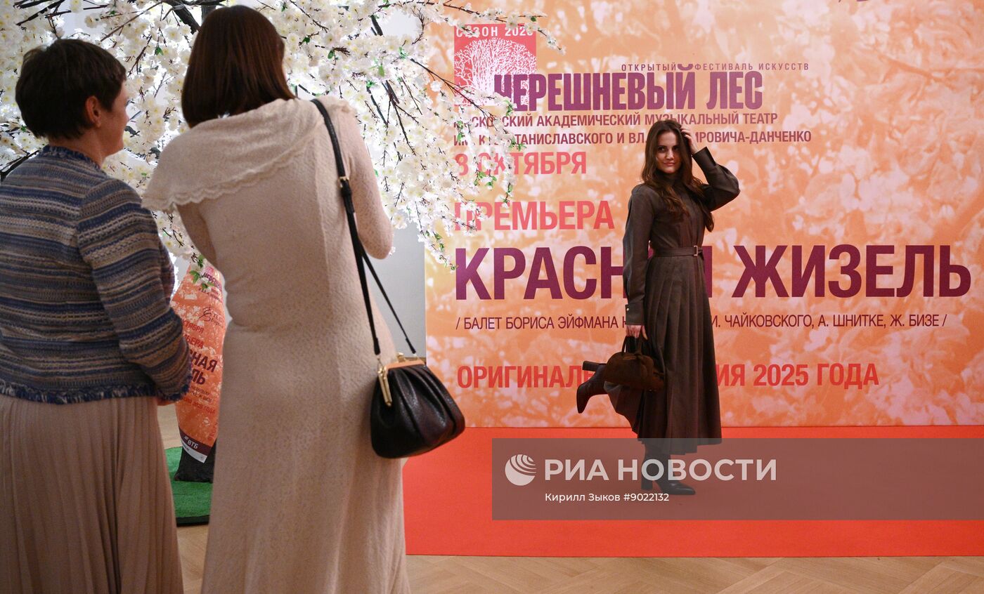 Гости на показе новой версии балета "Красная Жизель" в Москве