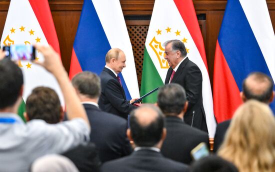 Государственный визит президента Владимира Путина в Таджикистан