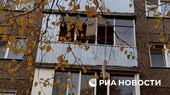 Дом в Уфе, где отец выбросил с четвертого этажа двухлетнюю дочь