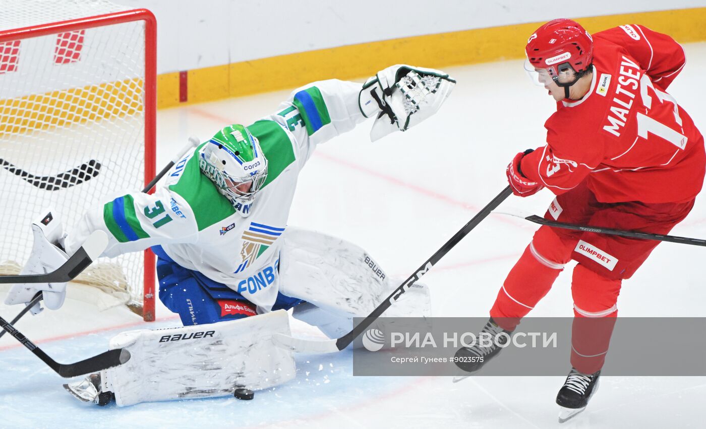 Хоккей. КХЛ. "Спартак" (Москва) - "Салават Юлаев" (Уфа)