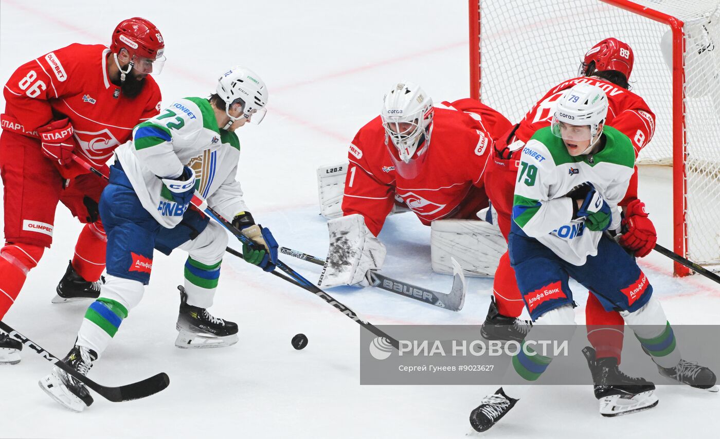 Хоккей. КХЛ. "Спартак" (Москва) - "Салават Юлаев" (Уфа)
