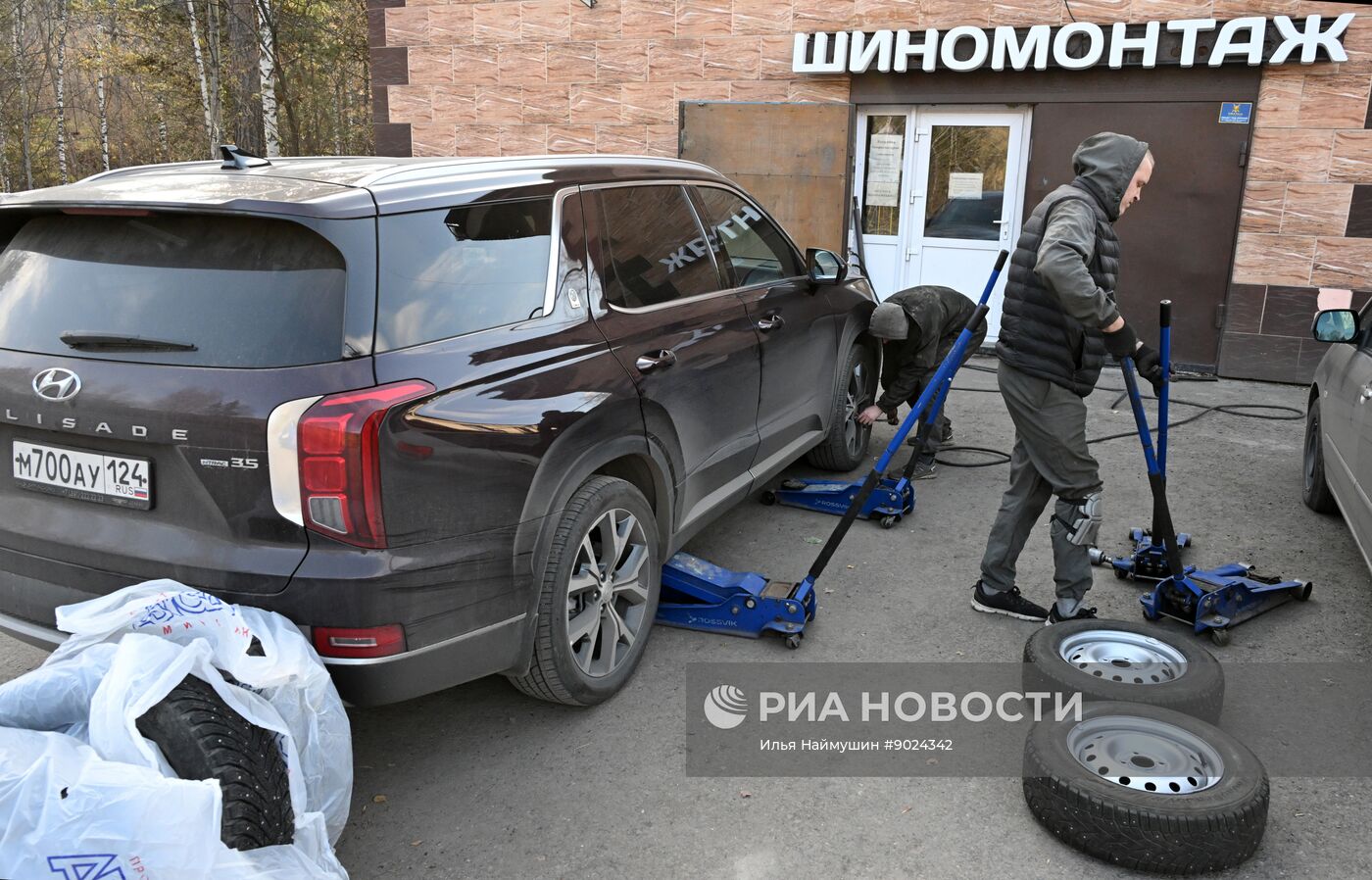 Сезонный шиномонтаж в Красноярске