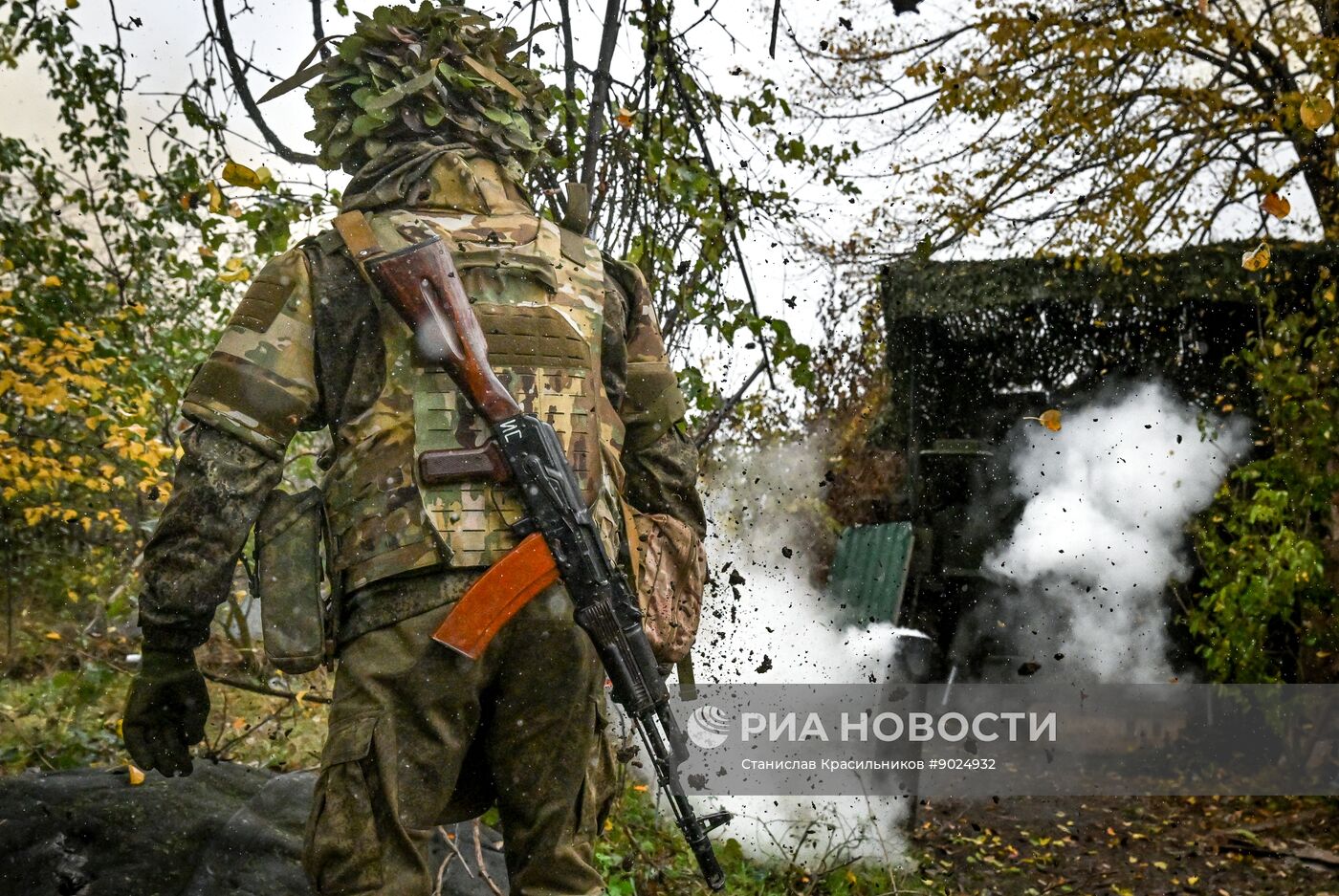 Боевая работа расчета пушки 2С5 "Гиацинт-С" группировки войск "Центр" в зоне СВО