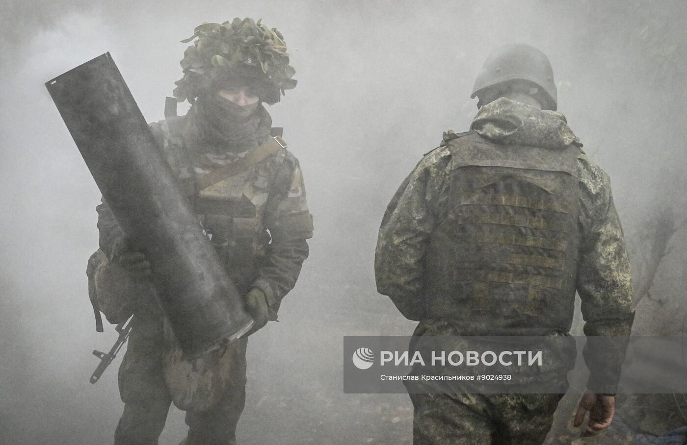 Боевая работа расчета пушки 2С5 "Гиацинт-С" группировки войск "Центр" в зоне СВО