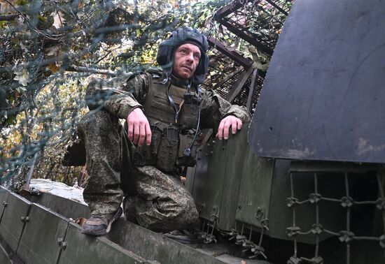 Боевая работа экипажа танка Т-72 группировки войск "Центр" в зоне СВО