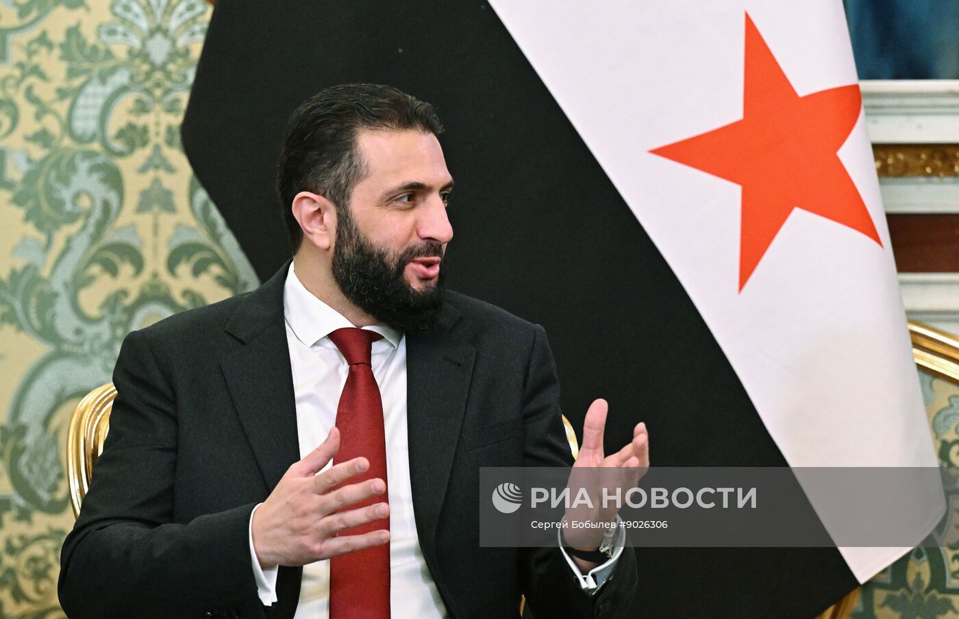 Встреча президента Владимира Путина и президента Сирии Ахмеда аш-Шараа