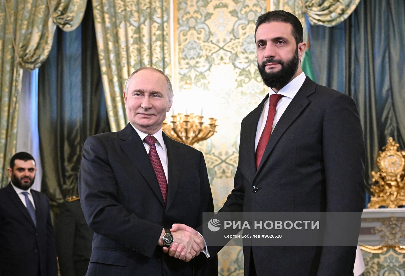 Встреча президента Владимира Путина и президента Сирии Ахмеда аш-Шараа