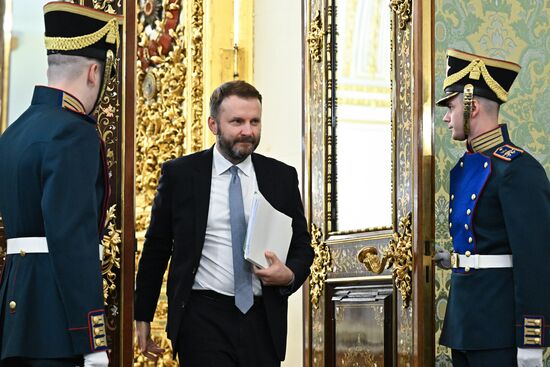 Встреча президента Владимира Путина и президента Сирии Ахмеда аш-Шараа