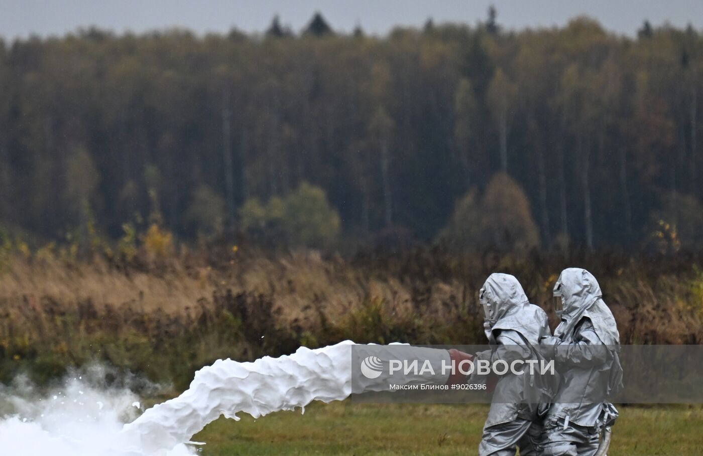 Учения аварийно-спасательных служб в аэропорту "Домодедово"