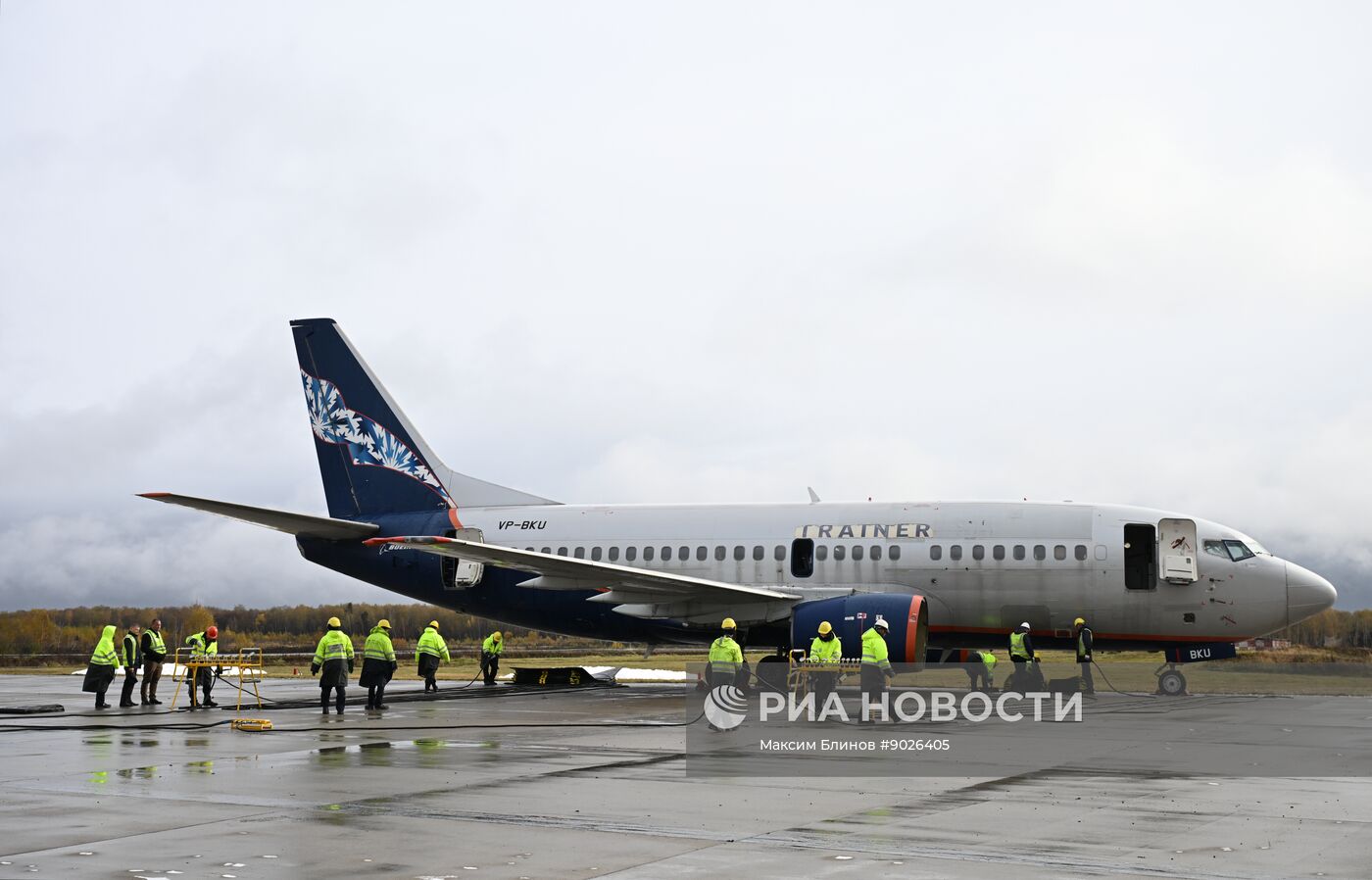 Учения аварийно-спасательных служб в аэропорту "Домодедово"