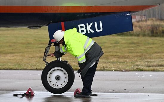Учения аварийно-спасательных служб в аэропорту "Домодедово"