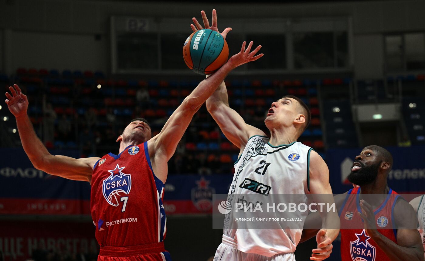 Баскетбол. Единая лига ВТБ. ЦСКА (Москва) - "Пари НН" (Нижний Новгород)