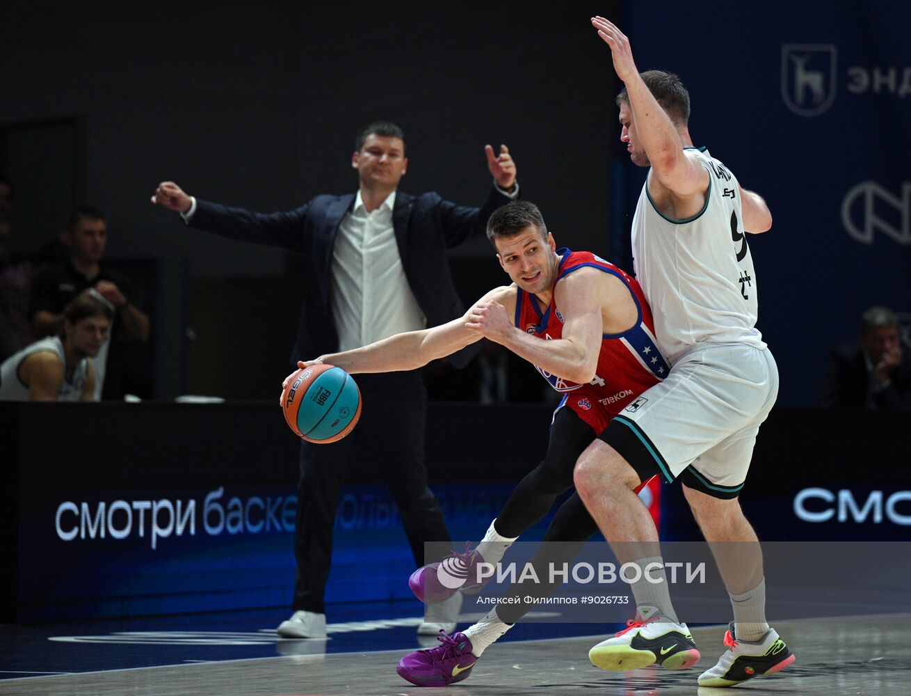 Баскетбол. Единая лига ВТБ. ЦСКА (Москва) - "Пари НН" (Нижний Новгород)