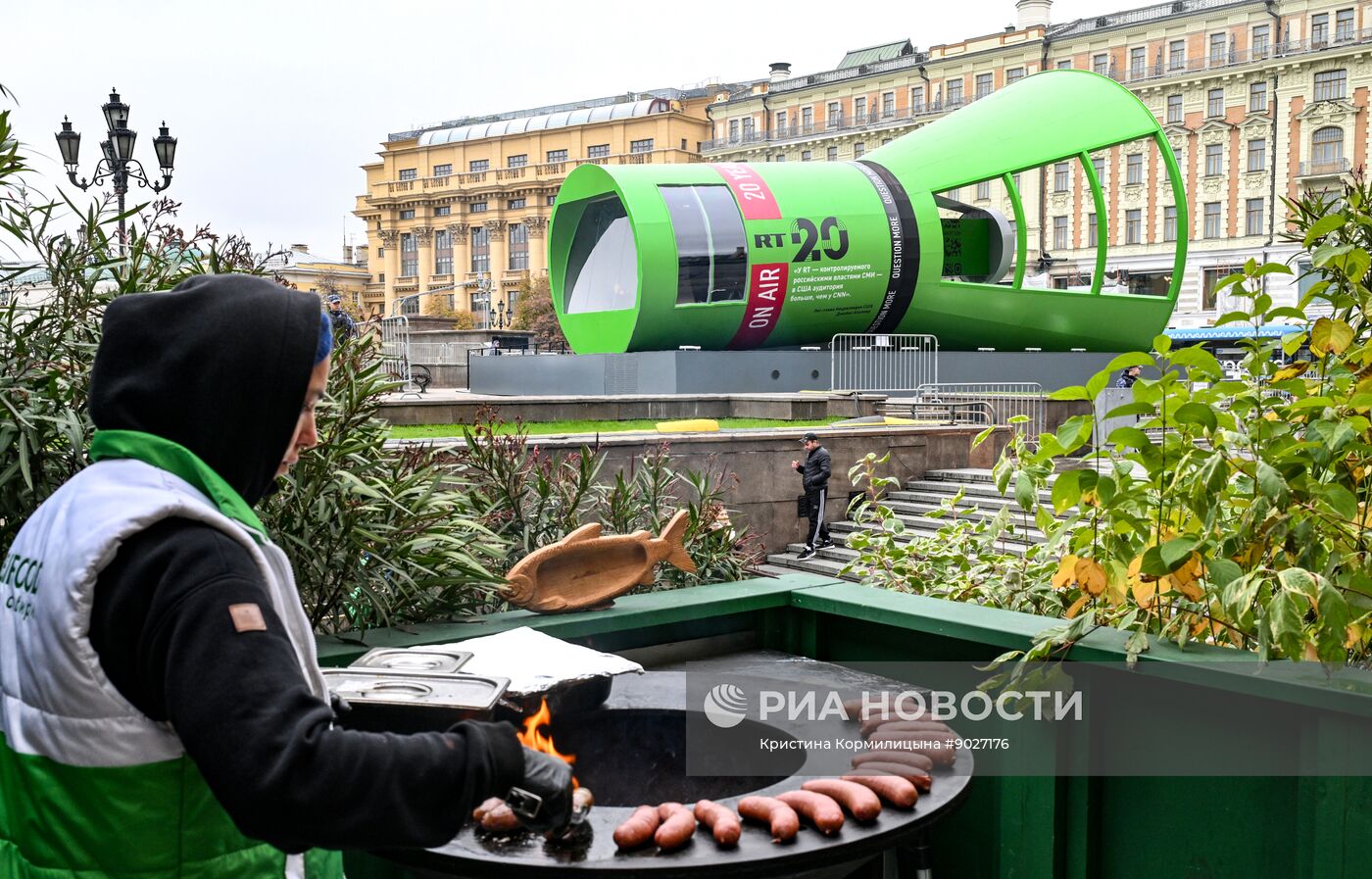 Телевизионная студия RT на Манежной площади