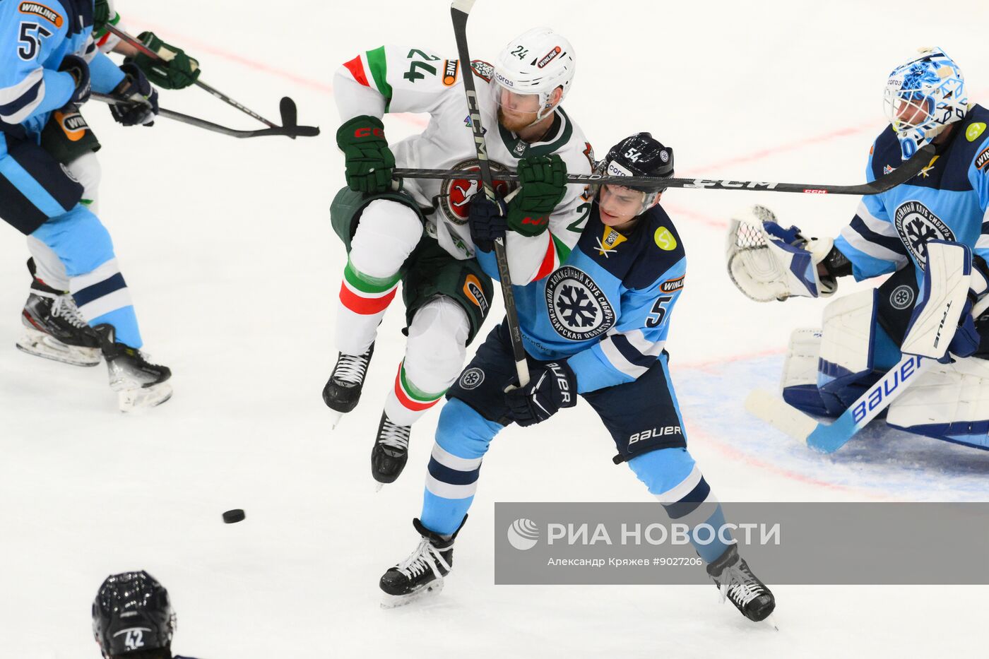 Хоккей. КХЛ. "Сибирь" (Новосибирск) - "Ак Барс" (Казань)