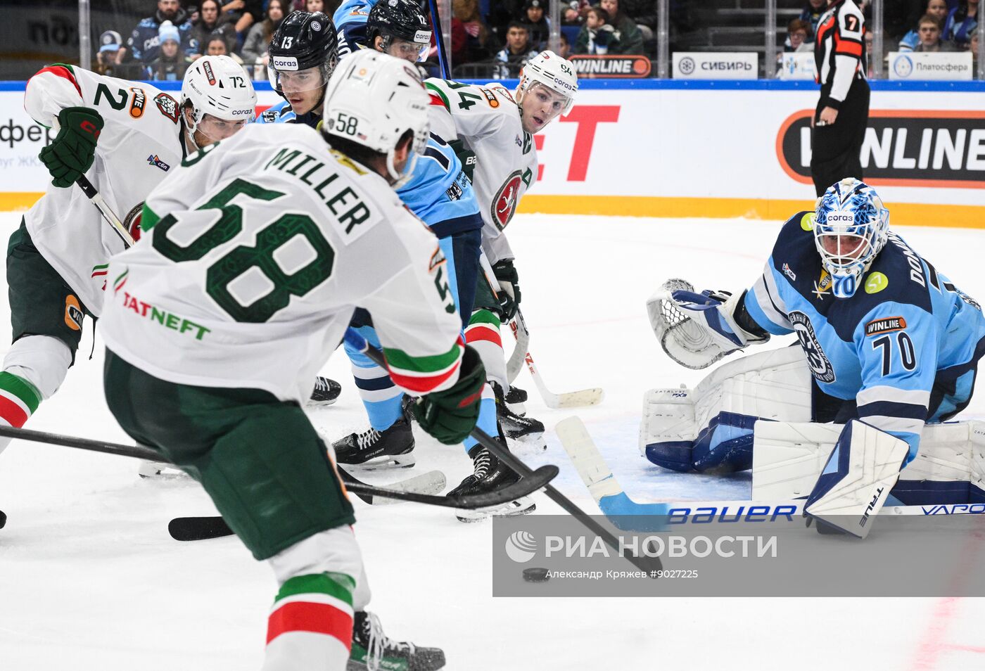 Хоккей. КХЛ. "Сибирь" (Новосибирск) - "Ак Барс" (Казань)