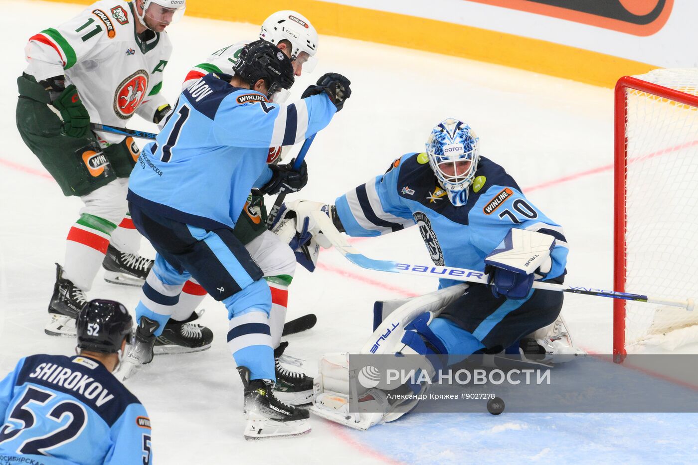 Хоккей. КХЛ. "Сибирь" (Новосибирск) - "Ак Барс" (Казань)