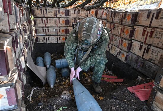 Боевая работа САУ "Малка" группировки "Центр"