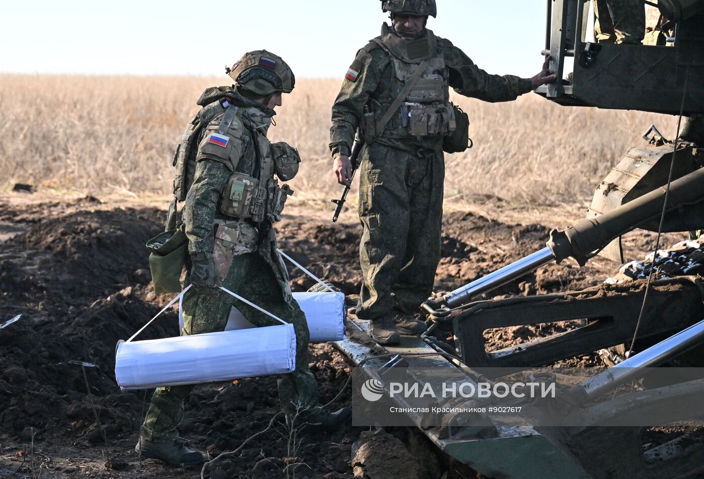 Боевая работа САУ "Малка" группировки "Центр"