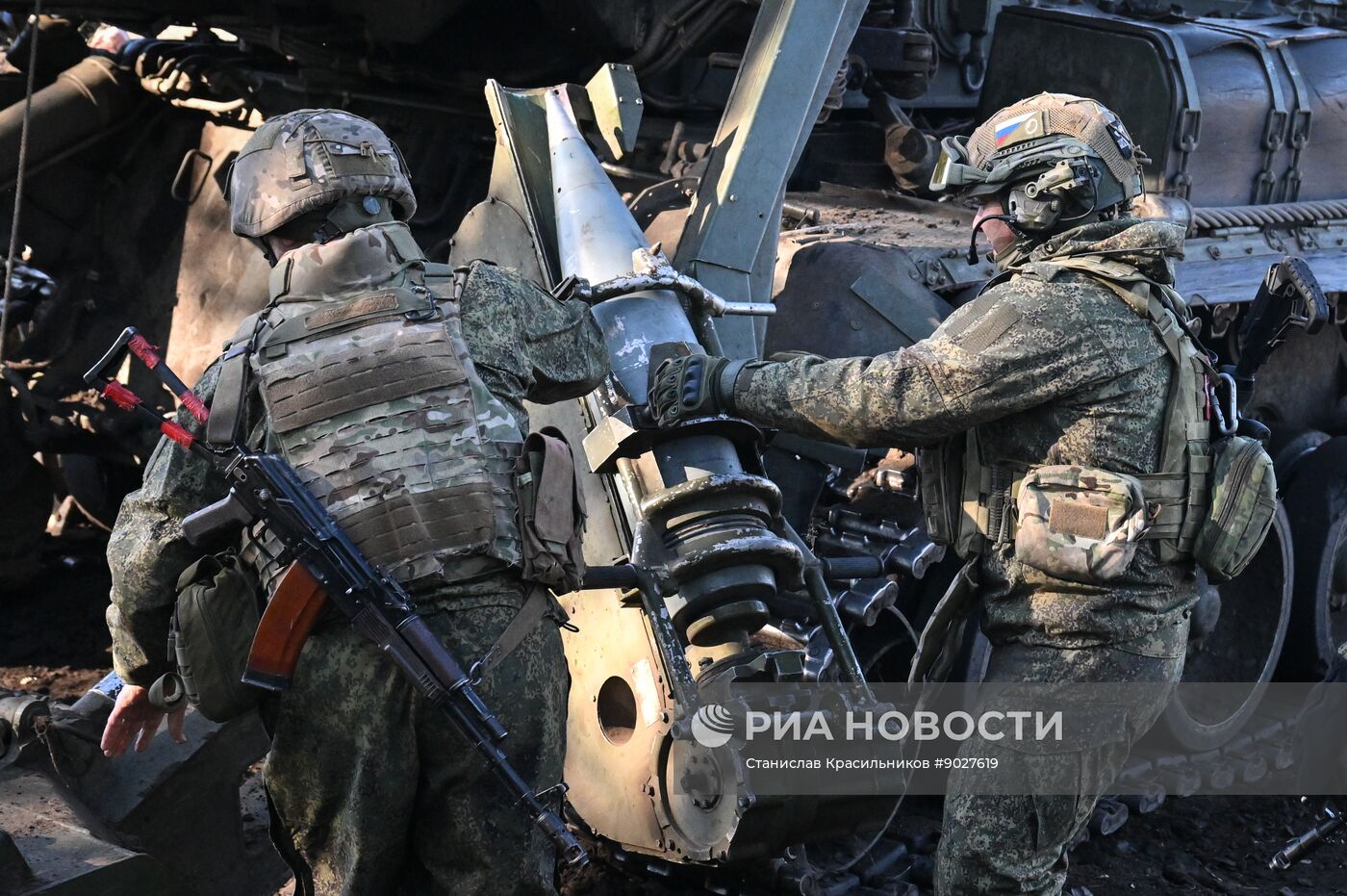 Боевая работа САУ "Малка" группировки "Центр"