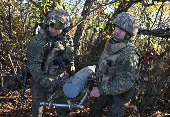 Боевая работа САУ "Малка" группировки "Центр"